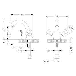 Смеситель Lemark Flora LM0106C для раковины