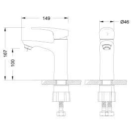 Смеситель Lemark Linara LM0406C для раковины