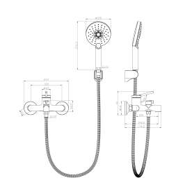 Смеситель Lemark Minima LM3814C для ванны