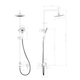 Смеситель Lemark Minima LM3860C для душа