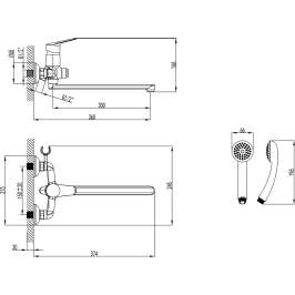 Смеситель Lemark Partner LM6557C универсальный 