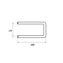 Полотенцесушитель водяной Point PN35334 320x400 П-образный, хром