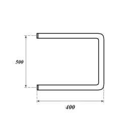 Полотенцесушитель водяной Point PN35554 500x400 П-образный, хром