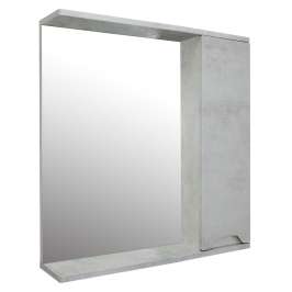 Зеркало-шкаф Loranto Florena 70 700х135х600 правый, светлый бетон (CS00086985)