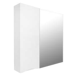 Зеркало-шкаф Loranto Santorini 70 700х140х700 левый, белый (CS00086969)