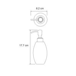 Дозатор жидкого мыла WasserKraft Ruwer K-6700 K-6799