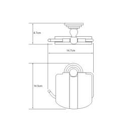 Держатель туалетной бумаги WasserKraft Ammer K-7000 K-7025