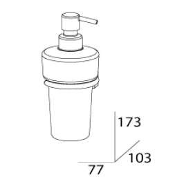 Дозатор жидкого мыла FBS Esperado Esp 009 (стекло)