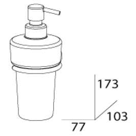 Дозатор жидкого мыла FBS Vizovice Viz 009 (стекло)