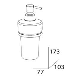 Дозатор жидкого мыла FBS Nostalgy Nos 009 (стекло)