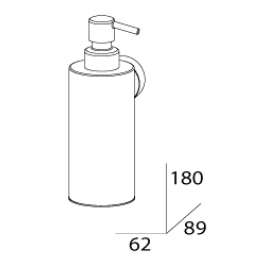 Дозатор жидкого мыла FBS Nostalgy Nos 011 (металл)