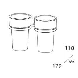 Стакан двойной FBS Universal Uni 026 (стекло)