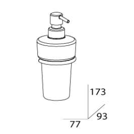 Дозатор жидкого мыла FBS Universal Uni 028 (стекло)