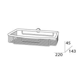 Полка-решетка FBS Universal Uni 040 (22 см)