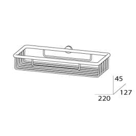 Полка-решетка FBS Universal Uni 041 (22 см)