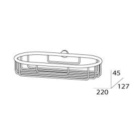 Полка-решетка FBS Universal Uni 042 (22 см)