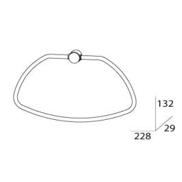 Полотенцедержатель кольцо FBS Universal Uni 056