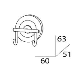 Крючок двойной FBS Standard Sta 002