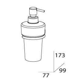 Дозатор жидкого мыла FBS Standard Sta 009 (стекло)