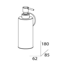 Дозатор жидкого мыла FBS Standard Sta 011 (металл)