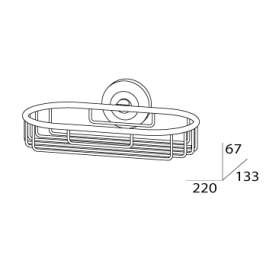 Полка-решетка FBS Standard Sta 048 (22 см)