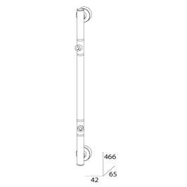 Штанга двухпозиционная FBS Standard Sta 077 (47 см)