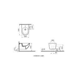 Биде подвесное VitrA Sento 4338B003-1046