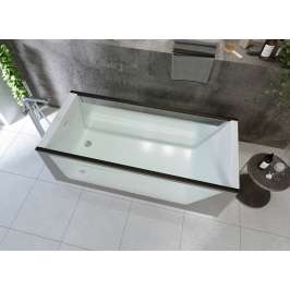 Акриловая ванна NEO 170x75 2 стекла (матовое серое)