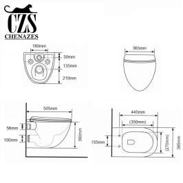 Инсталляция Grohe Rapid SL 38772001 с унитазом Chenazes Panda торнадо 3.0 Комплект Chenazes 5.1.1