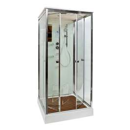 Душевая кабина DTO 80x80 V8015 стекло прозрачное, профиль хром