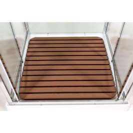 Душевая кабина DTO 80x80 V8015 стекло прозрачное, профиль хром