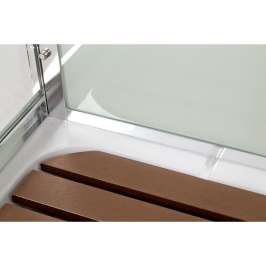 Душевая кабина DTO 80x80 V8015 стекло прозрачное, профиль хром