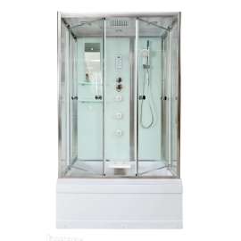 Душевая кабина DTO 120x90 V1245 стекло прозрачное, профиль хром