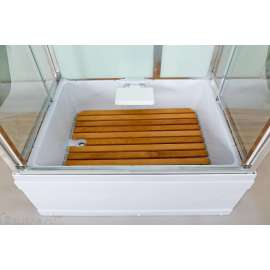 Душевая кабина DTO 120x90 V1245 стекло прозрачное, профиль хром