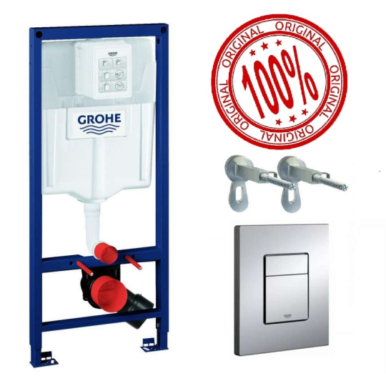 Инсталляция для унитаза 3 в 1 Grohe Rapid SL с кнопкой хром 38772001