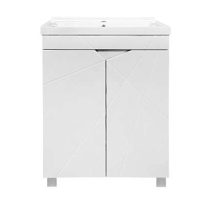 Тумба с раковиной Loranto Оптимум 60 напольная с раковиной Monte Neo 60
