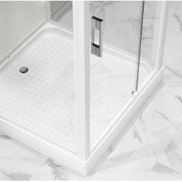 Душевая кабина Niagara Standart ST100/15Q 100х100х200 квадрат, поддон 15см,распашная,проф.белый,с крышей