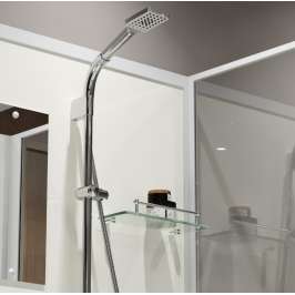 Душевая кабина Niagara Standart ST100/15Q/BK 100х100х200 квадрат, поддон 15см,распашная,проф.белый,без крыши