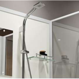 Душевая кабина Niagara Standart ST90/15Q/BK 90х90х200 квадрат, поддон 15см,распашная,проф.белый,без крыши