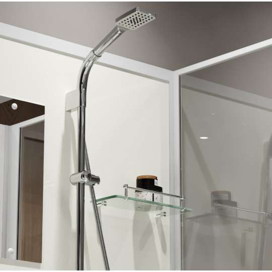 Душевая кабина Niagara Standart ST120/90/15Q/BK 120х90х200 прямоугольник,поддон 15см,распашная,проф.белый,без крыши