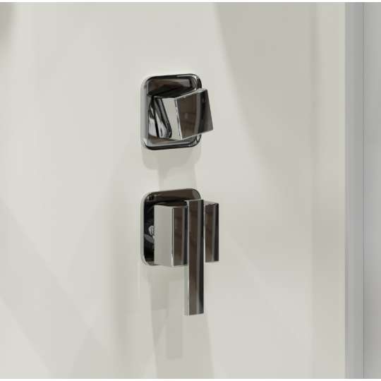 Душевая кабина Niagara Standart ST100/80/15Q 100х80х200 прямоугольник,поддон 15см,распашная,проф.белый,с крышей