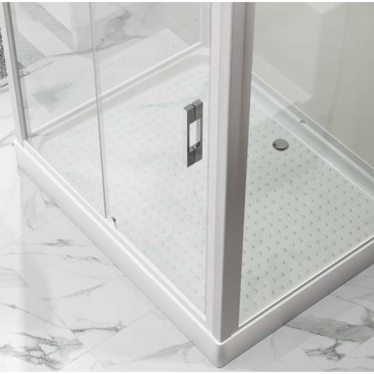 Душевая кабина Niagara Standart ST100/80/15Q 100х80х200 прямоугольник,поддон 15см,распашная,проф.белый,с крышей