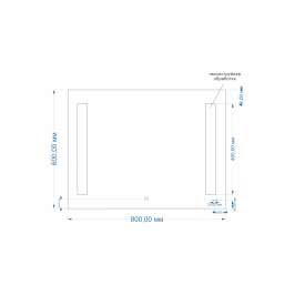 Зеркало для ванной LED 020 BASE 80