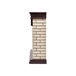Портал Bricks Classic камень бежевый, шпон темный дуб