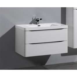 Тумба под раковину подвесная BelBagno Ancona-N 1200 2C SO BL bianco lucido подвесная