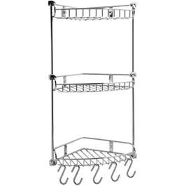 Полка Wasserkraft K-1233 3-ярусная, с крючками