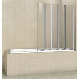 Шторка на ванну Cezares Pratico V5 120/140 C Cr 