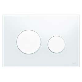 Кнопка слива инсталляций TECE Loop 9240650 белое стекло