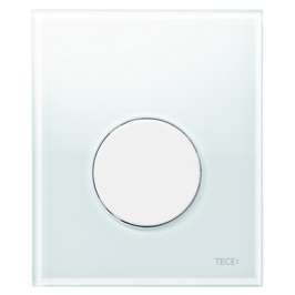 Кнопка слива инсталляций TECE Loop Urinal 9242650 белое стекло