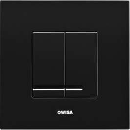 Кнопка слива инсталляций Wisa XS Delos DF черная 8050.415638
